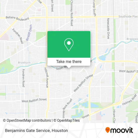 Benjamins Gate Service map