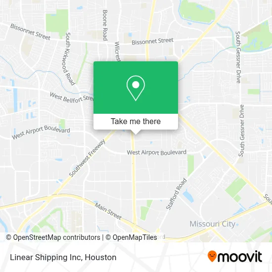 Linear Shipping Inc map