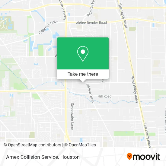 Amex Collision Service map