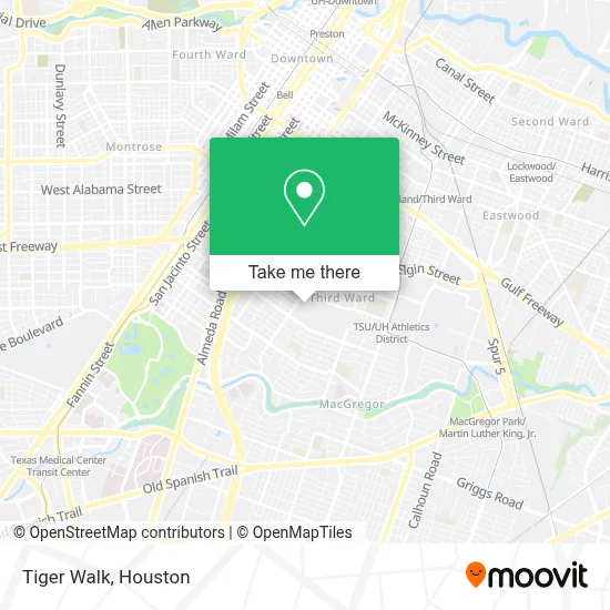 Tiger Walk map