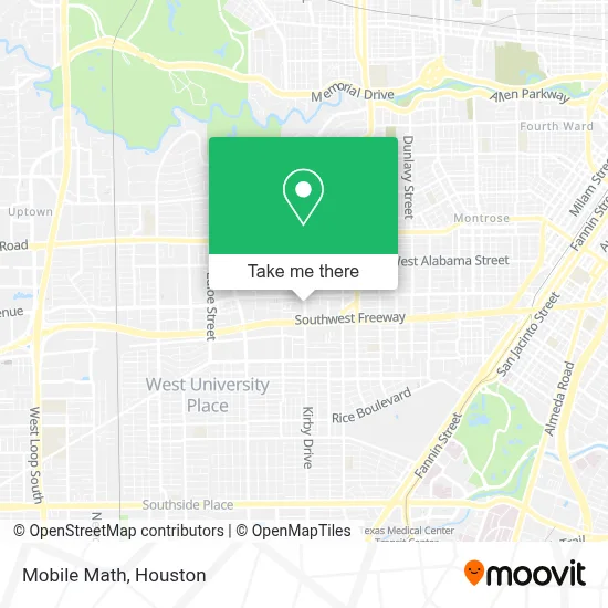 Mobile Math map