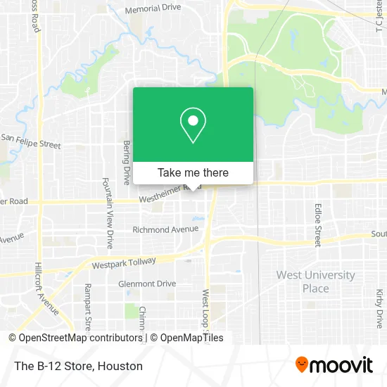 The B-12 Store map