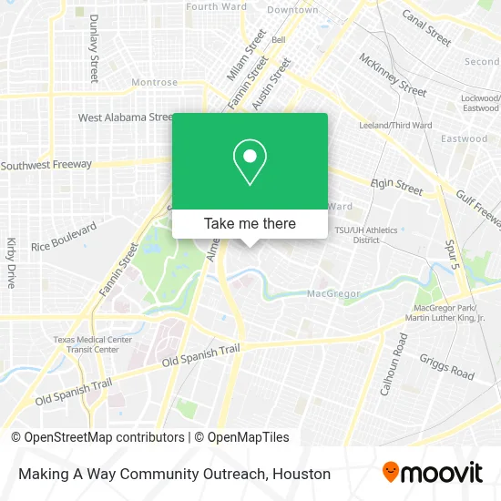 Making A Way Community Outreach map