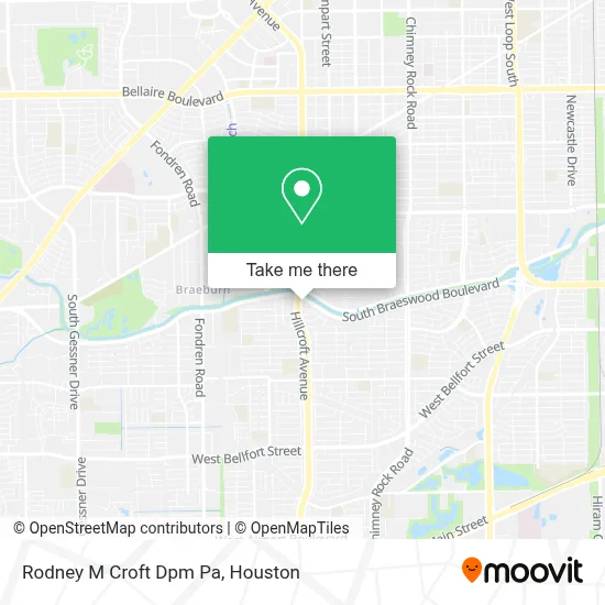 Rodney M Croft Dpm Pa map