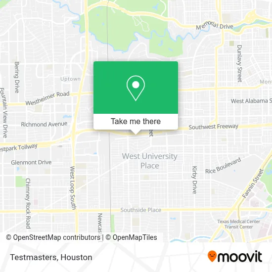 Testmasters map