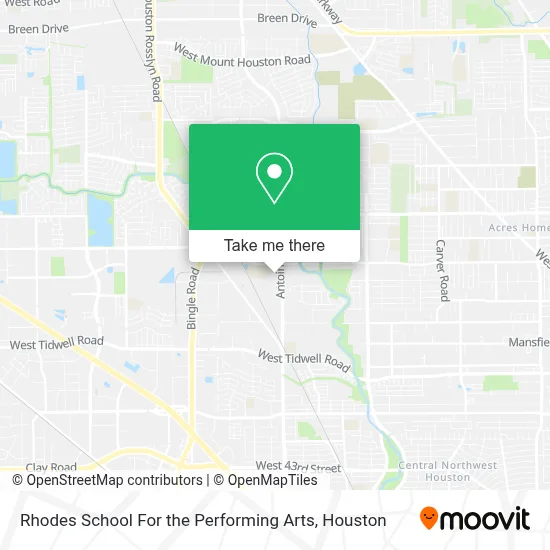 Rhodes School For the Performing Arts map