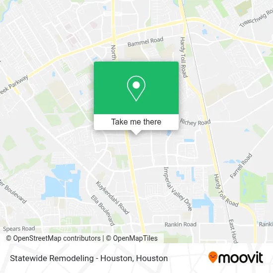 Statewide Remodeling - Houston map