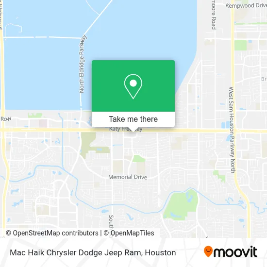 Mac Haik Chrysler Dodge Jeep Ram map
