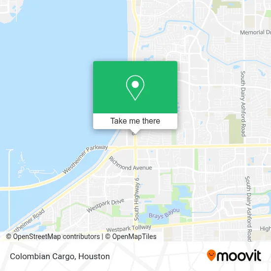 Colombian Cargo map