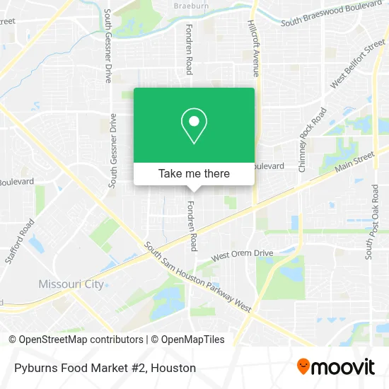 Pyburns Food Market #2 map