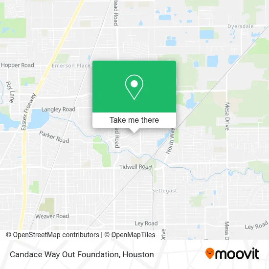 Candace Way Out Foundation map
