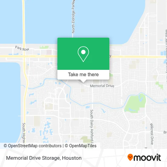 Memorial Drive Storage map
