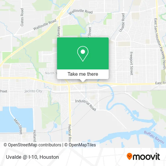 Uvalde @ I-10 map