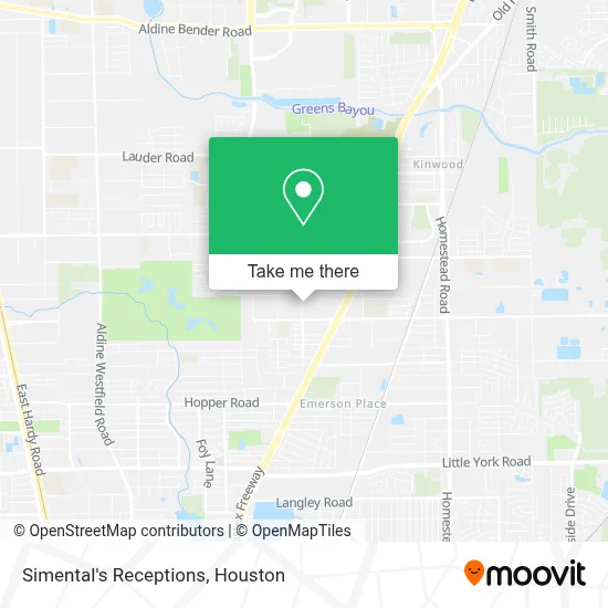 Simental's Receptions map
