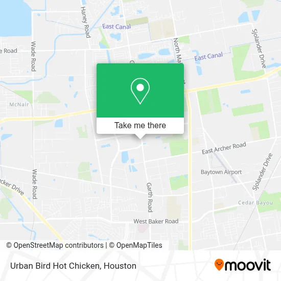 Urban Bird Hot Chicken map