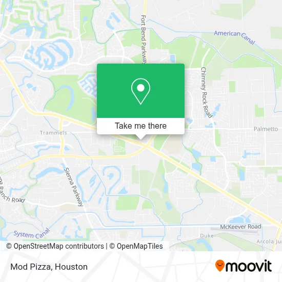 Mod Pizza map