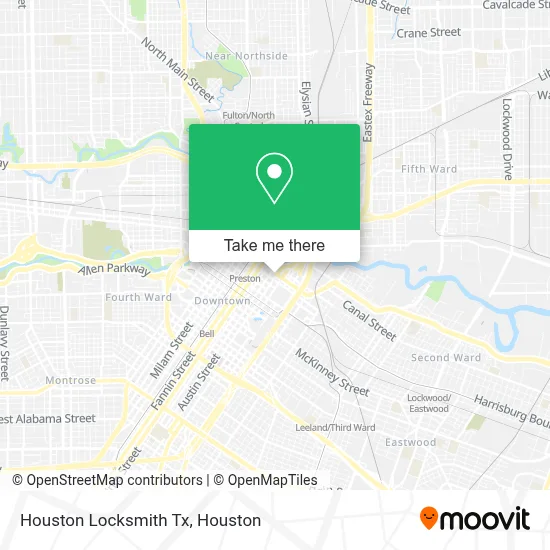 Houston Locksmith Tx map
