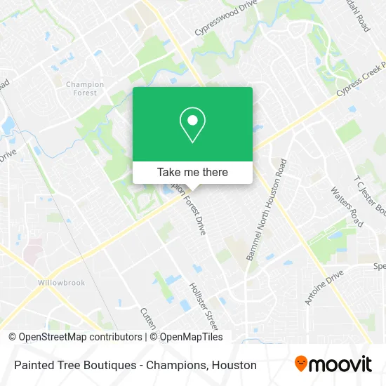 Painted Tree Boutiques - Champions map