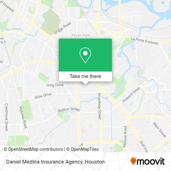Daniel Medina Insurance Agency map
