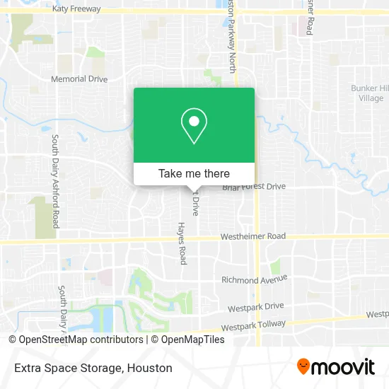 Extra Space Storage map