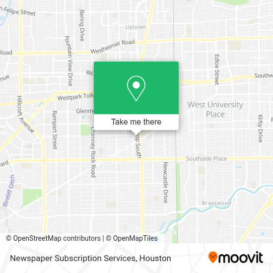 Newspaper Subscription Services map