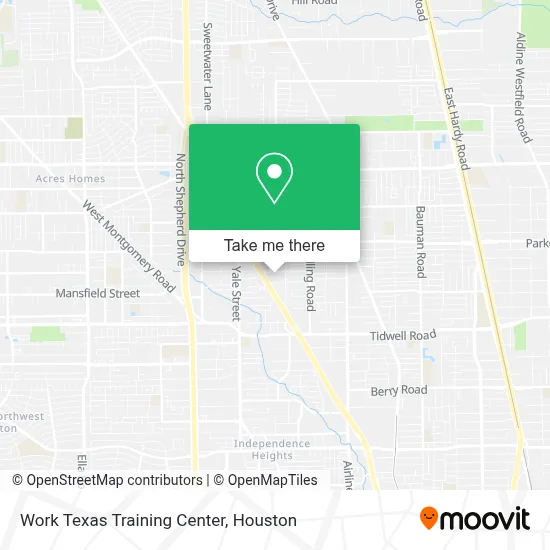 Work Texas Training Center map