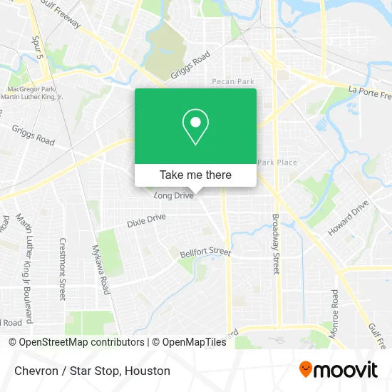 Chevron / Star Stop map