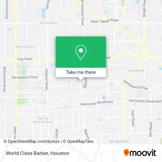 World Class Barber map
