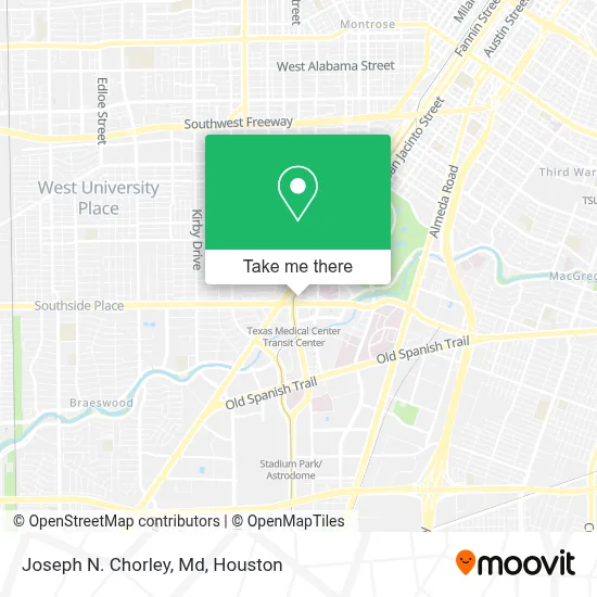 Joseph N. Chorley, Md map
