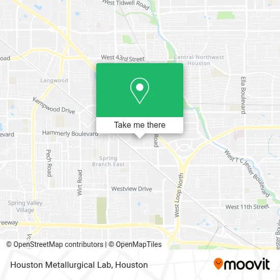 Houston Metallurgical Lab map