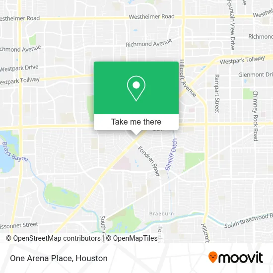 One Arena Place map