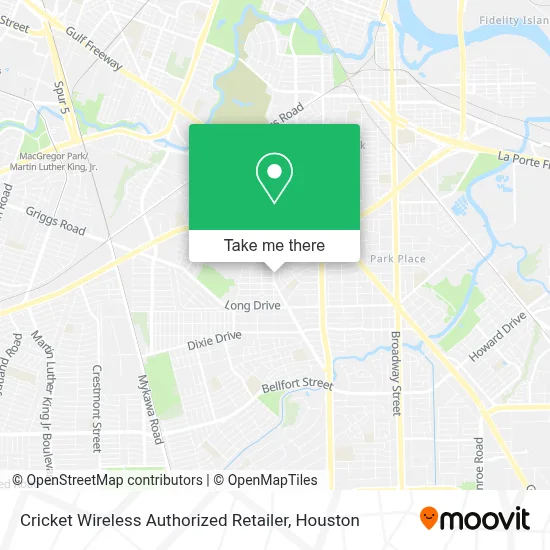 Cricket Wireless Authorized Retailer map