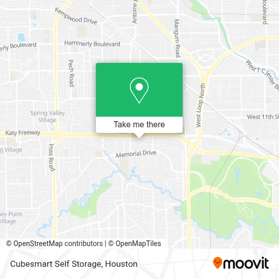 Cubesmart Self Storage map