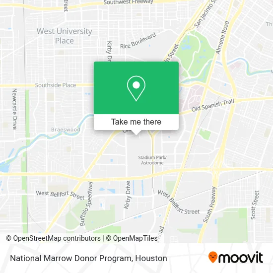 National Marrow Donor Program map