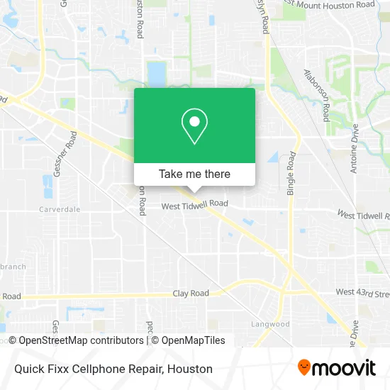 Quick Fixx Cellphone Repair map