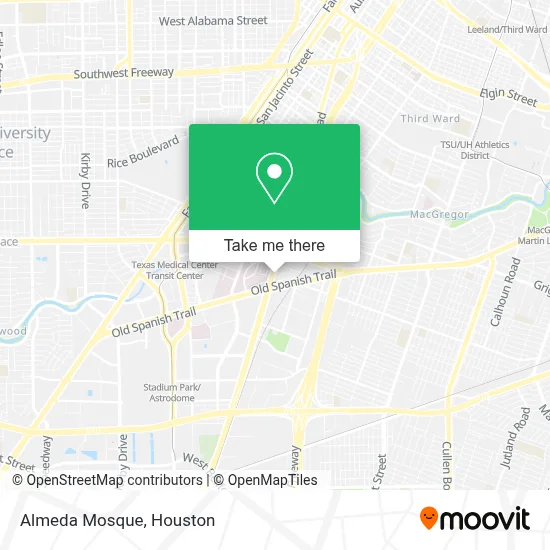 Almeda Mosque map