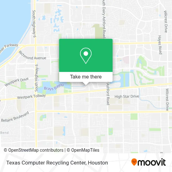 Texas Computer Recycling Center map