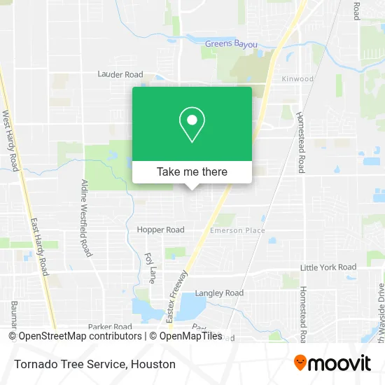 Tornado Tree Service map
