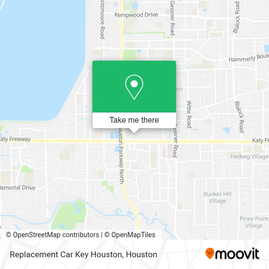 Replacement Car Key Houston map