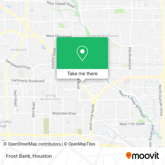 Frost Bank map