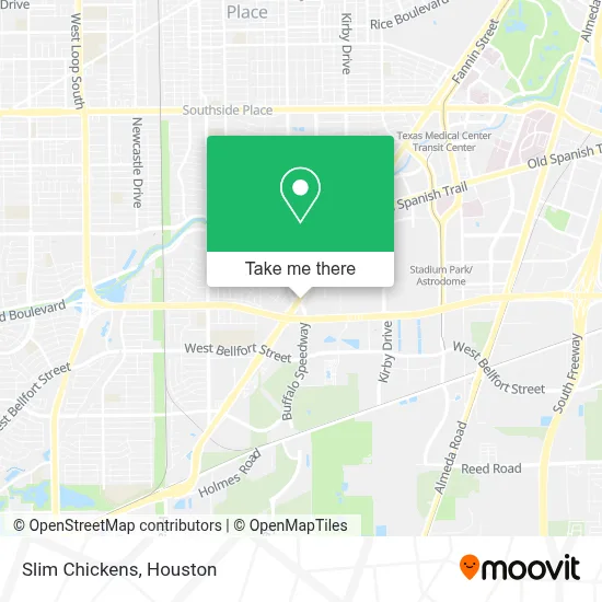 Slim Chickens map