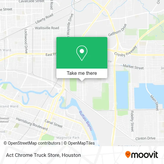 Act Chrome Truck Store map
