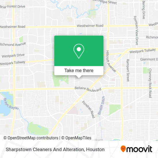 Sharpstown Cleaners And Alteration map
