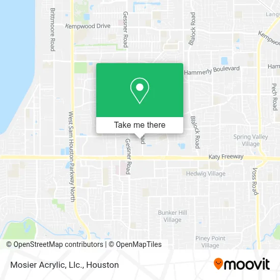 Mosier Acrylic, Llc. map