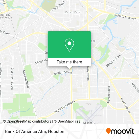 Bank Of America Atm map