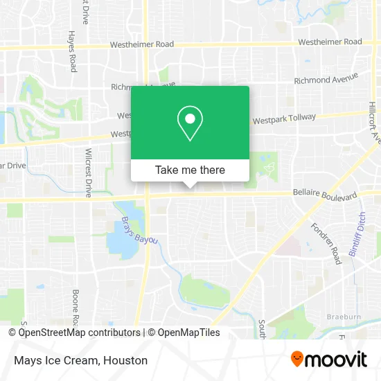Mays Ice Cream map