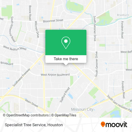 Specialist Tree Service map