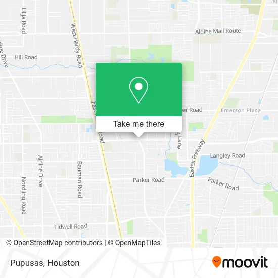 Pupusas map