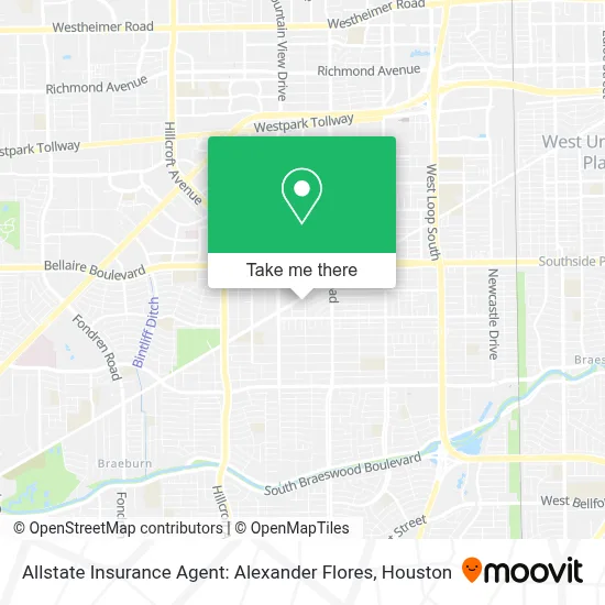 Allstate Insurance Agent: Alexander Flores map