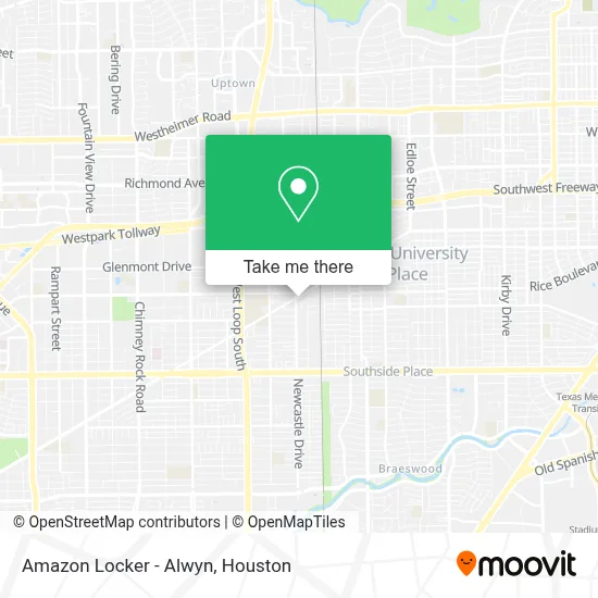 Amazon Locker - Alwyn map